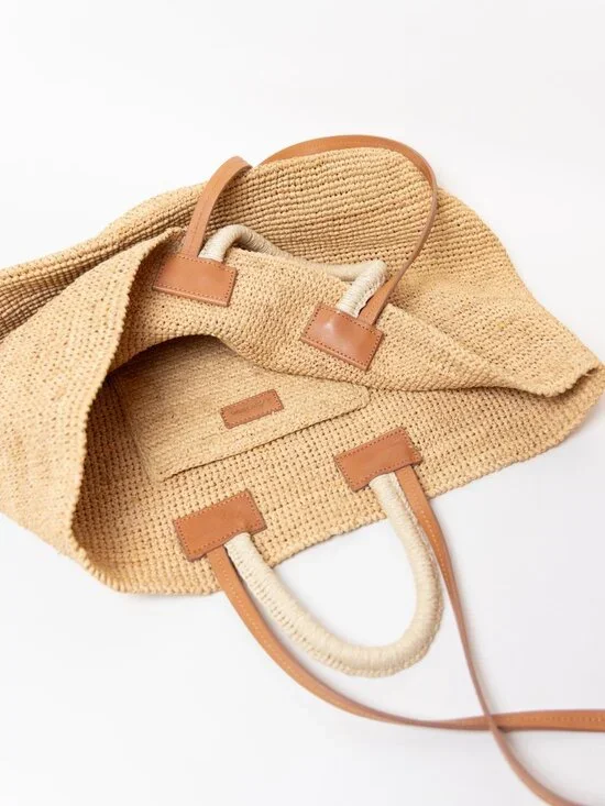 & other stories LARGE WOVEN STRAW TOTE - Picture 5 of 6